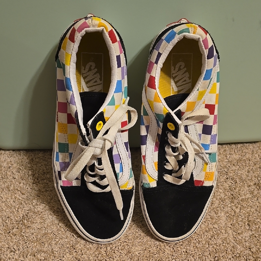 💚3 For $20💚 Vans Multicolor Checkered Sneakers